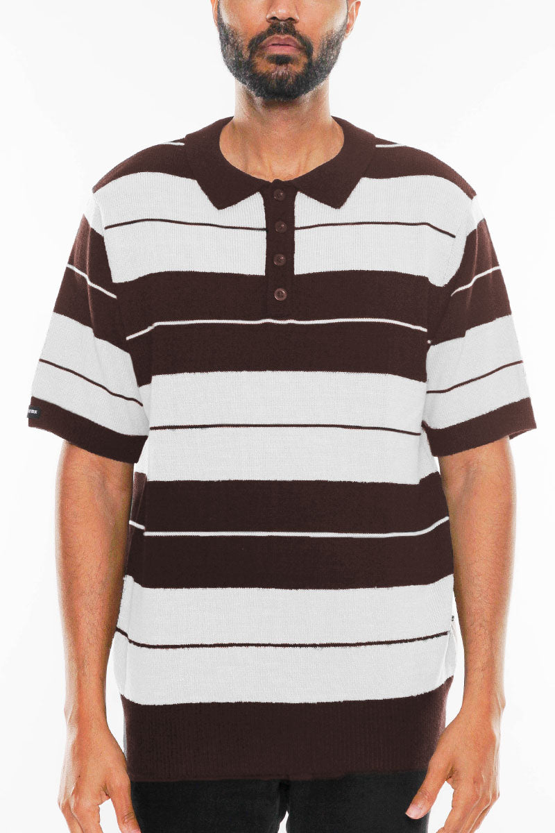 East Side Striped Polo Shirt-4