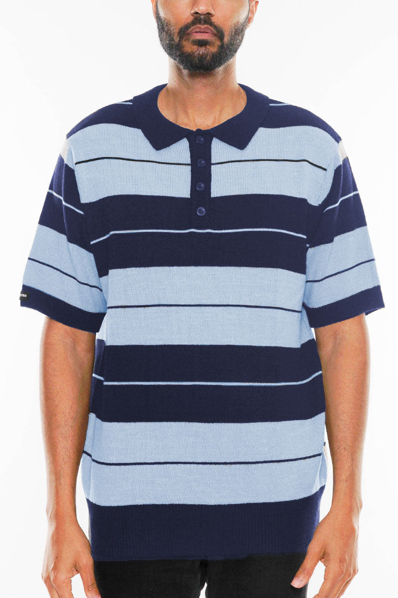 East Side Striped Polo Shirt-9