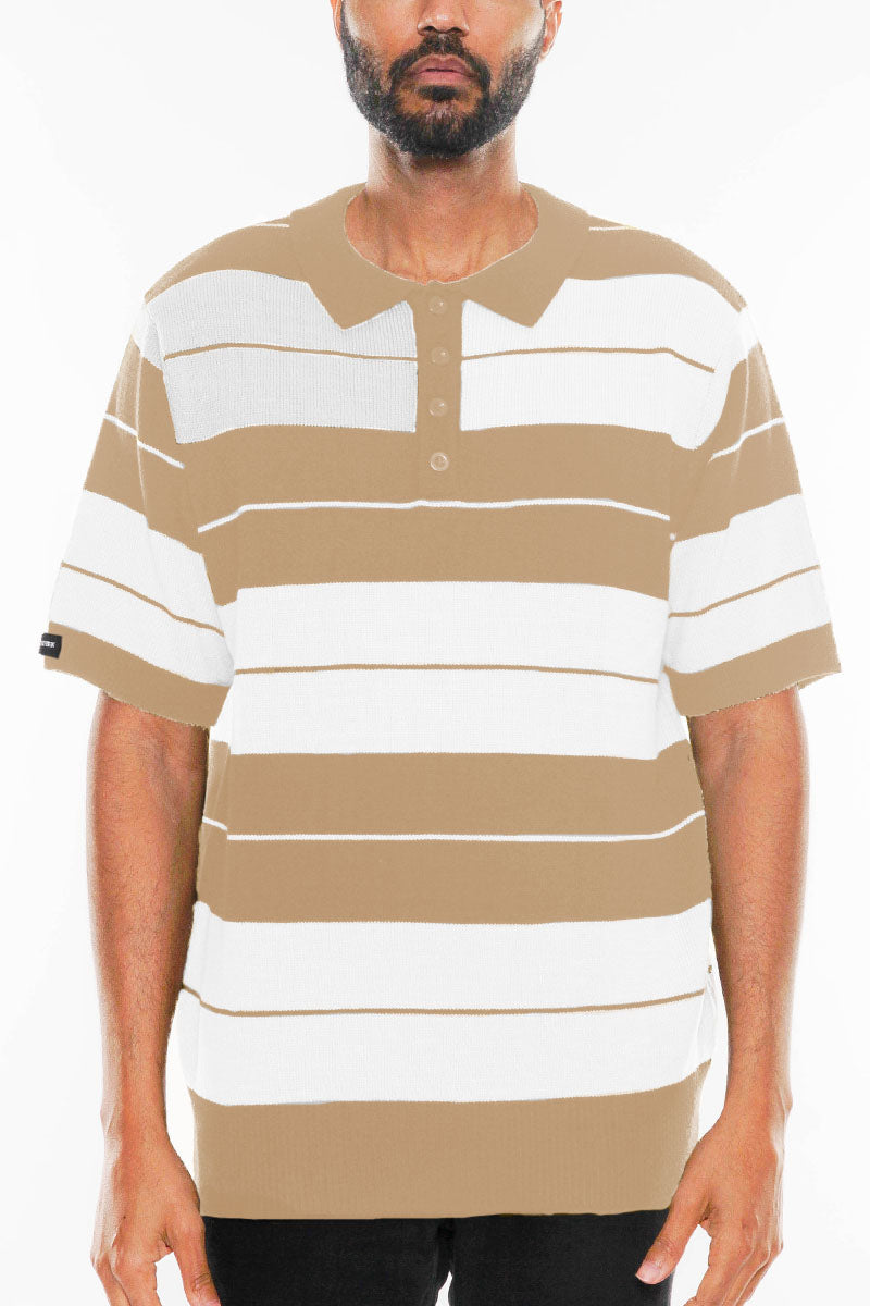 East Side Striped Polo Shirt-7